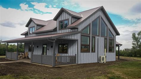 light gray and white metal house images|gray house with metal roof.